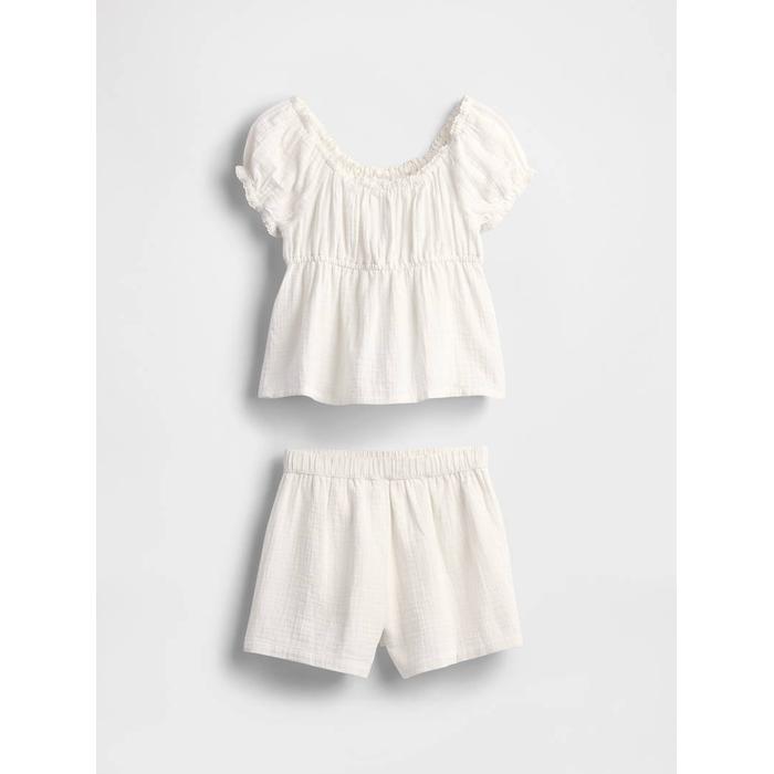Kids Crinkle Gauze Outfit Set цвет: Белый