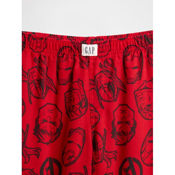 Kids Marvel Geri Dönüştürülmüş Flannel Pijama Pantolon цвет: Красный