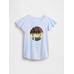 Kids Flippy-Sequin Grafik T-Shirt