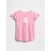 Kids Flippy-Sequin Grafik T-Shirt цвет: Розовый
