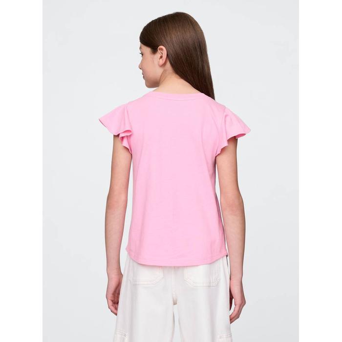 Kids Flippy-Sequin Grafik T-Shirt цвет: Розовый