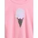 Kids Flippy-Sequin Grafik T-Shirt цвет: Розовый