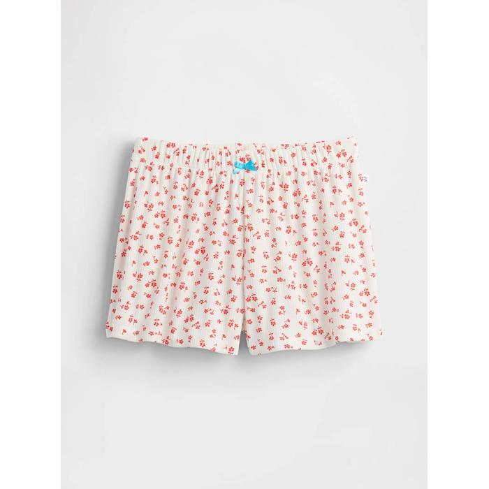 Çocuk Geri Dönüştürülmüş Fitilli Pijama Şortları
