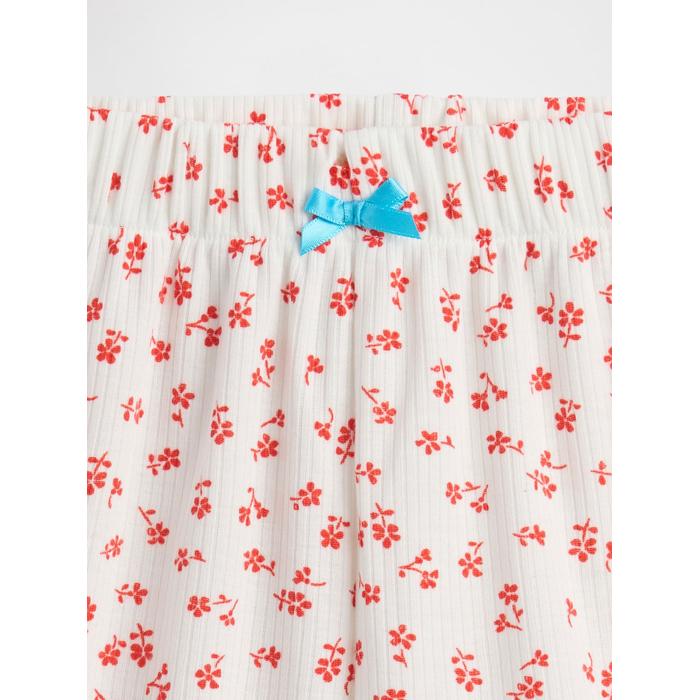 Çocuk Geri Dönüştürülmüş Fitilli Pijama Şortları