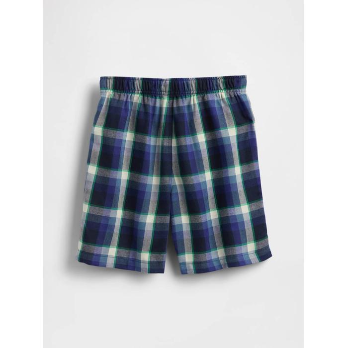 Geri Dönüştürülmüş Flannel PJ Boxer Şort цвет: Синий