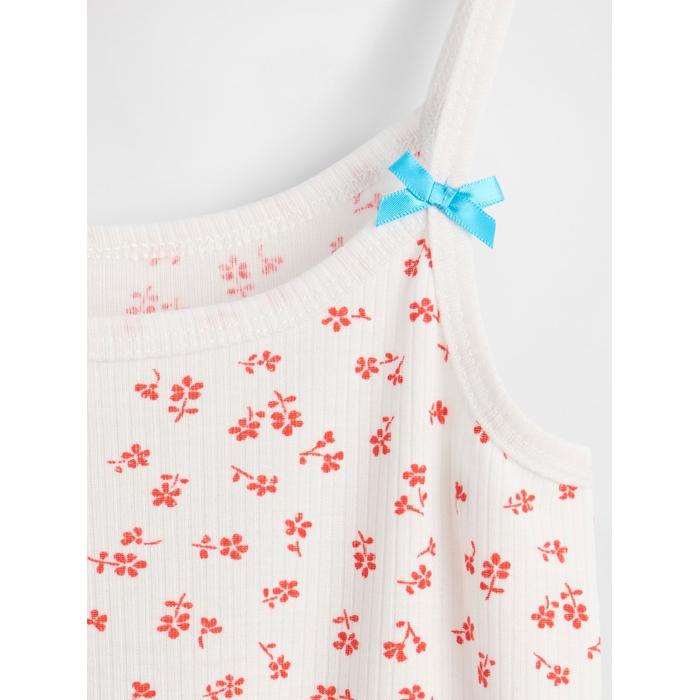 Çocuk Geri Dönüştürülmüş Fitilli Pijama Tank Üstü