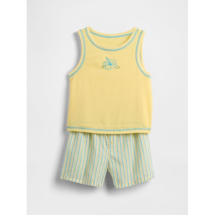 Çocuk Geri Dönüştürülmüş Pijama Altı Takımı цвет: Жёлтый