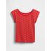 Dantel Yaka Pointelle T-Shirt цвет: Красный