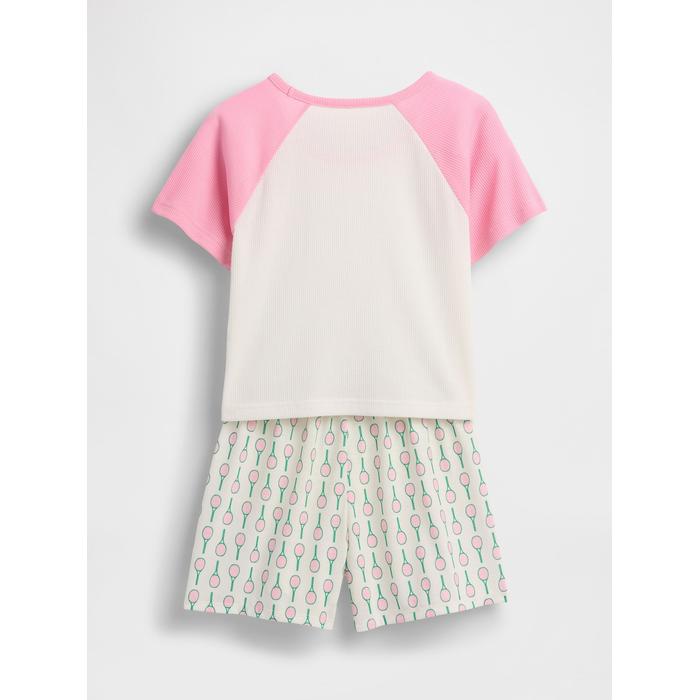 Gap × Disney Kids Geri Dönüştürülmüş Pijama Altı Seti цвет: Розовый