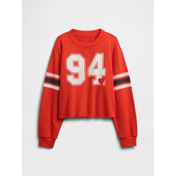 Fransız Havlu Kumaş Sweatshirt цвет: Красный