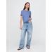 %100 Organik Pamuk VintageSoft T-Shirt цвет: Голубой