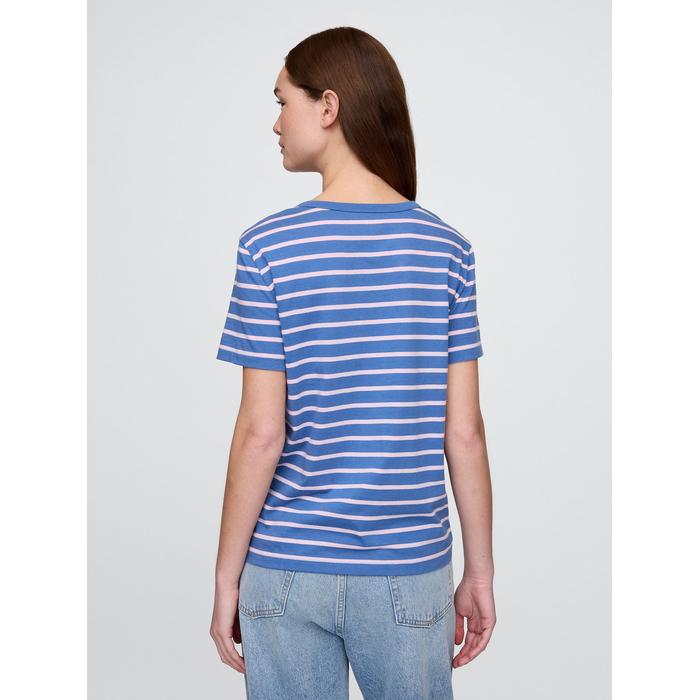 %100 Organik Pamuk VintageSoft T-Shirt цвет: Голубой