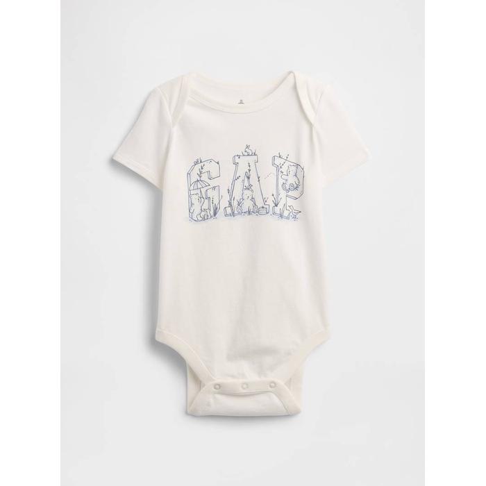 Боди с логотипом Baby Gap цвет: Белый