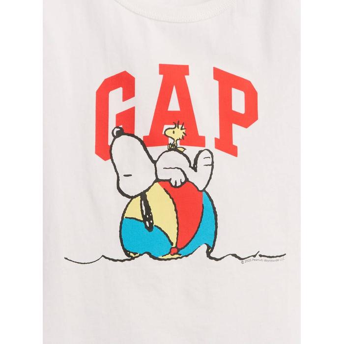 Футболка с принтом Snoopy с логотипом Gap цвет: Белый