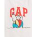 Футболка с принтом Snoopy с логотипом Gap цвет: Белый