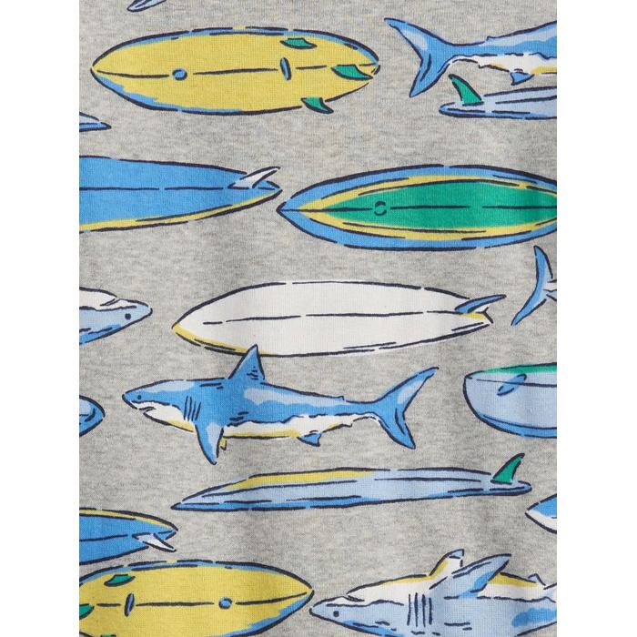 Kids & BabyGap %100 Organik Pamuk Surf Shark Pijama Takımı