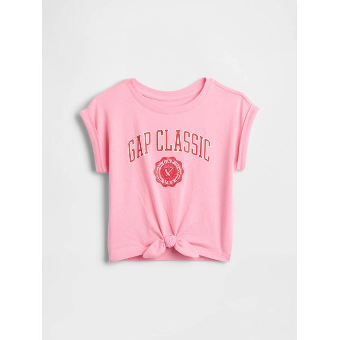 Baby & Toddler Kravat Düğümü Logo T-Shirt цвет: Розовый