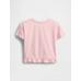 Gap Logo Ruffle T-Shirt цвет: Розовый