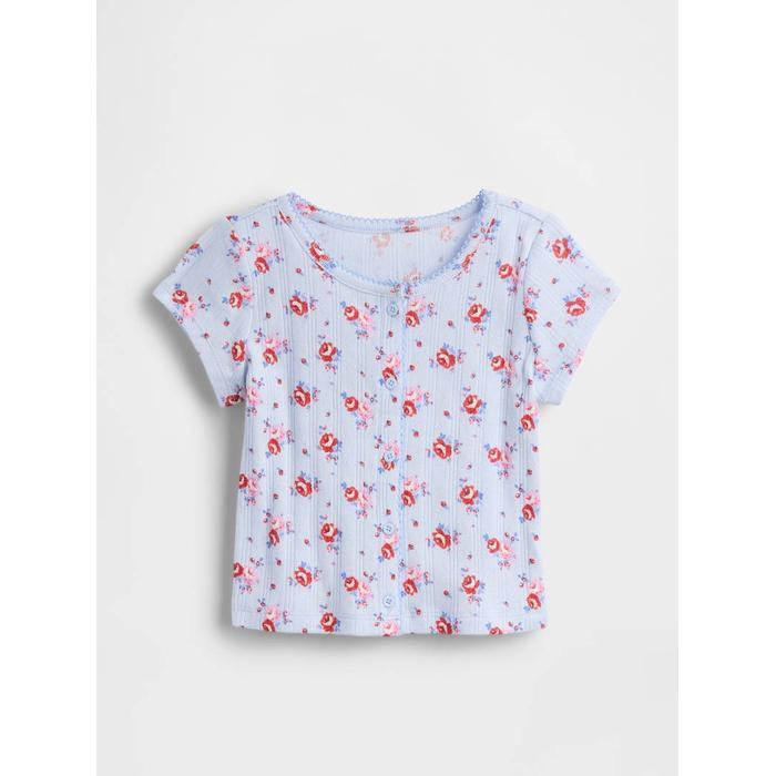Pointelle Fitilli T-Shirt