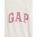 Футболка с оборками и логотипом Gap цвет: Белый