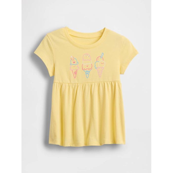 Bebek & Küçük Çocuk Babydoll Tunik Üst цвет: Жёлтый