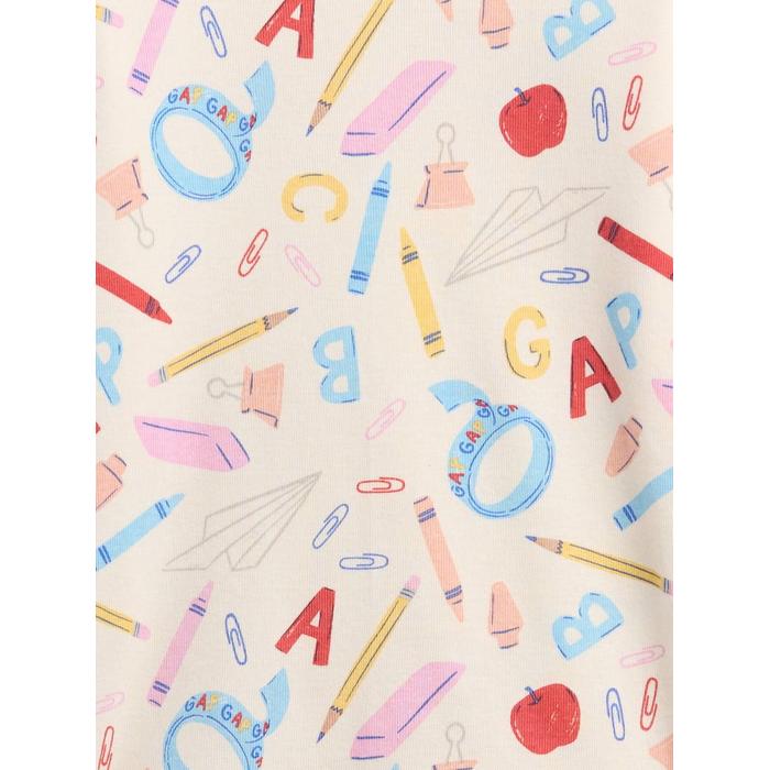 Grafik Baskılı Pijama Seti