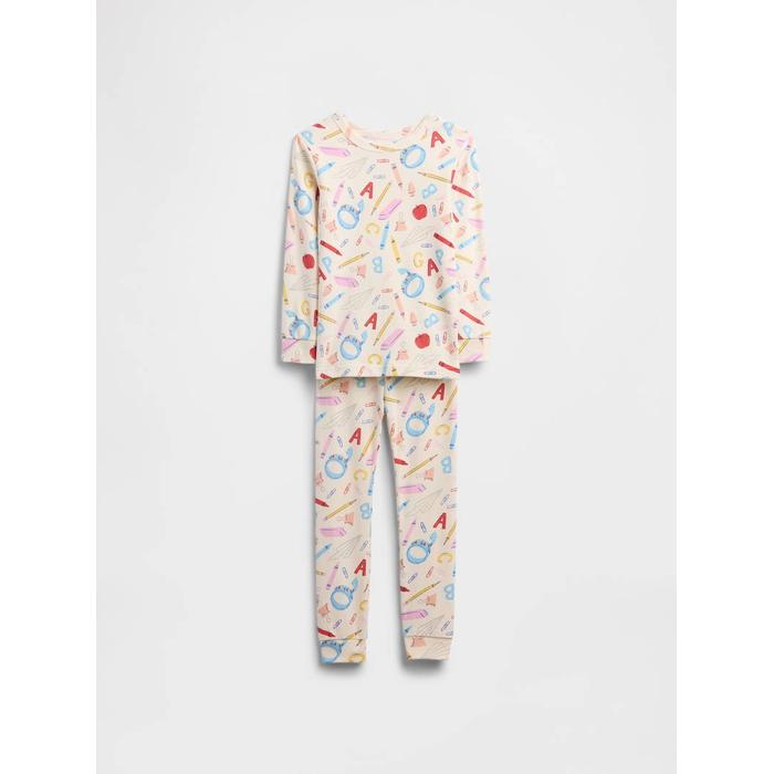 Grafik Baskılı Pijama Seti