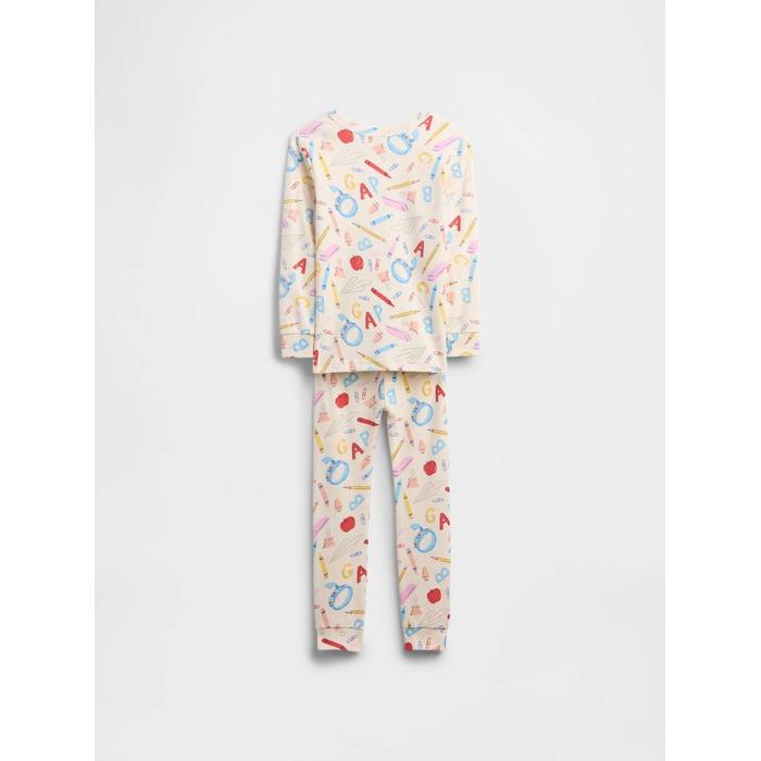 Grafik Baskılı Pijama Seti