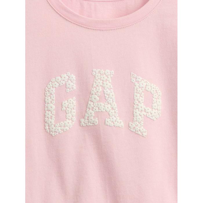 Gap Logo Ruffle T-Shirt цвет: Розовый