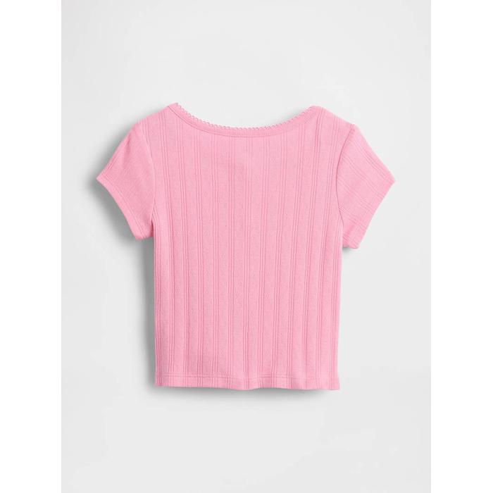 Pointelle Fitilli T-Shirt цвет: Розовый