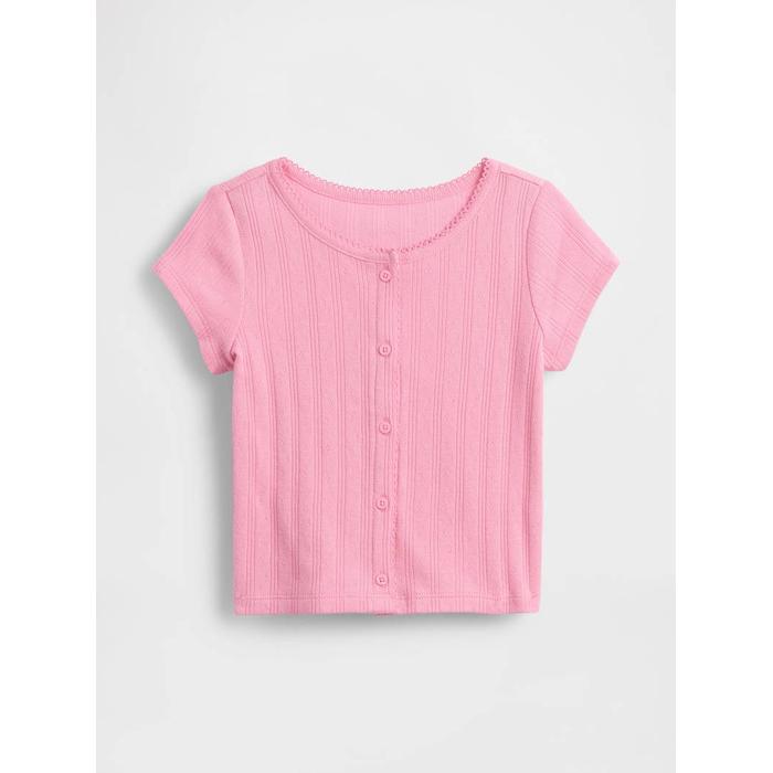 Pointelle Fitilli T-Shirt цвет: Розовый