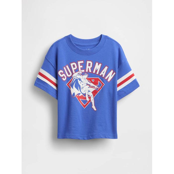 DC™ Superman Oversized Grafik T-Shirt цвет: Голубой