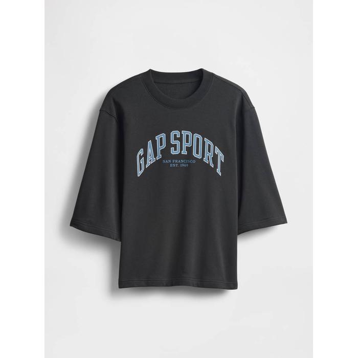 Oversized Gap Grafik Terry T-Shirt цвет: Чёрный