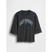 Oversized Gap Grafik Terry T-Shirt цвет: Чёрный