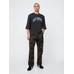 Oversized Gap Grafik Terry T-Shirt цвет: Чёрный