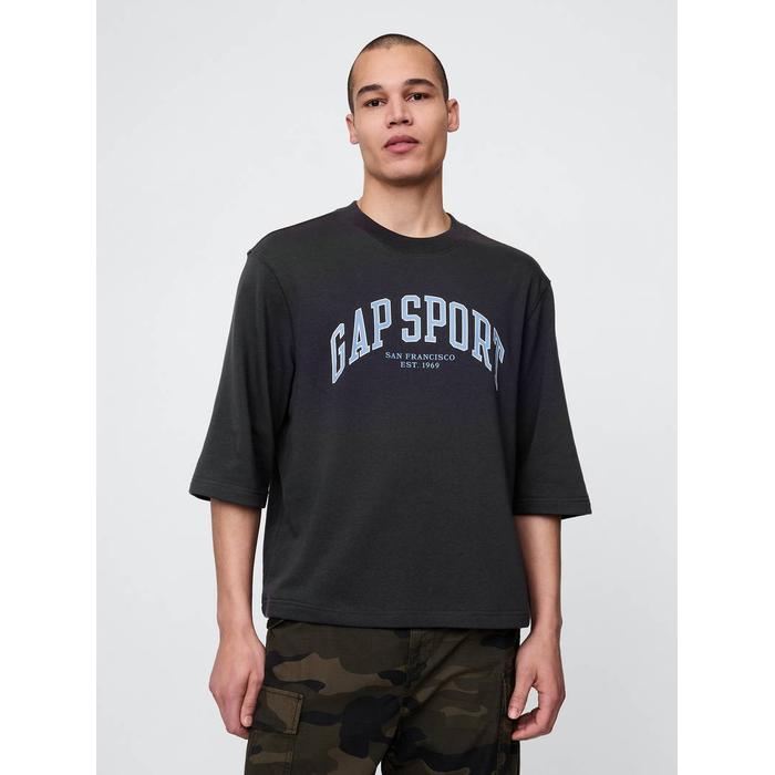 Oversized Gap Grafik Terry T-Shirt цвет: Чёрный