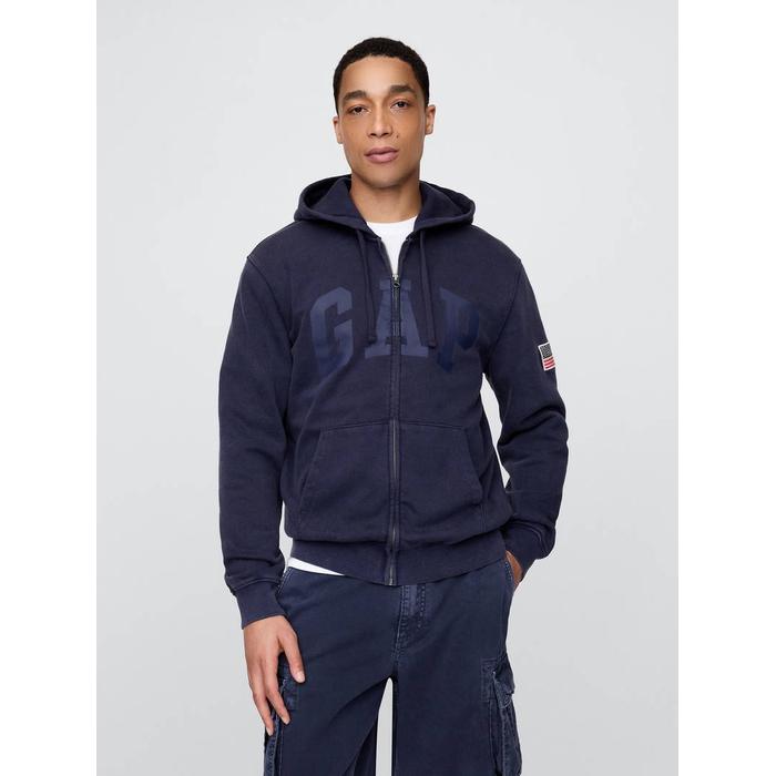 VintageSoft Gap Logo Fermuarlı Sweatshirt цвет: Синий