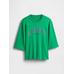 Oversized Gap Grafik Terry T-Shirt цвет: Зелёный