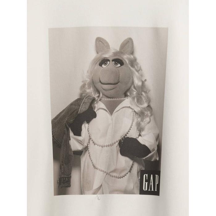 Gap × Disney Grafikli Oversized Sweatshirt цвет: Белый