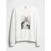 Gap × Disney Grafikli Oversized Sweatshirt цвет: Белый