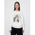 Gap × Disney Grafikli Oversized Sweatshirt цвет: Белый