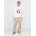 Gap × Disney Grafikli Oversized Sweatshirt цвет: Белый