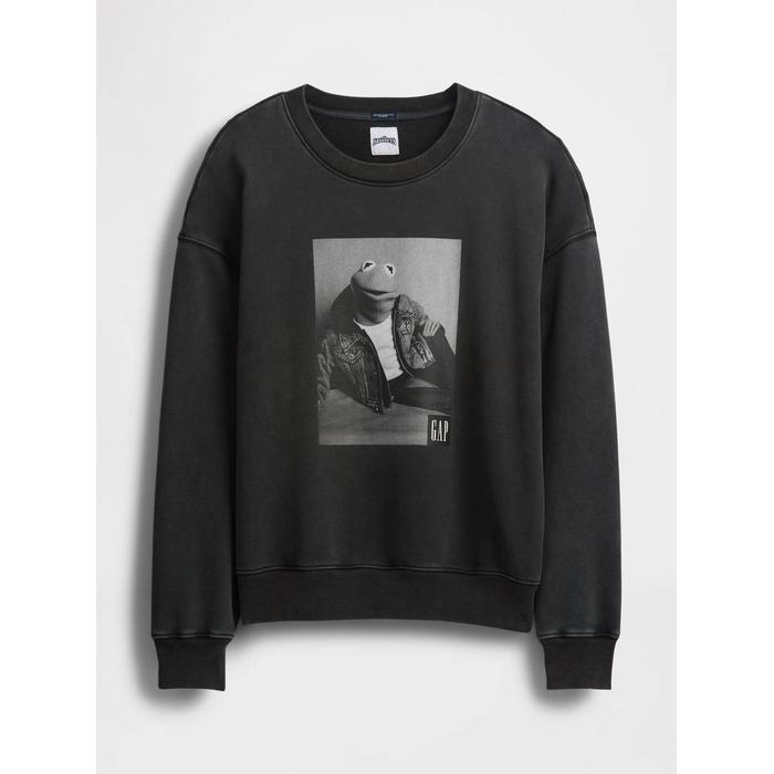 Gap × Disney Grafikli Oversized Sweatshirt цвет: Чёрный