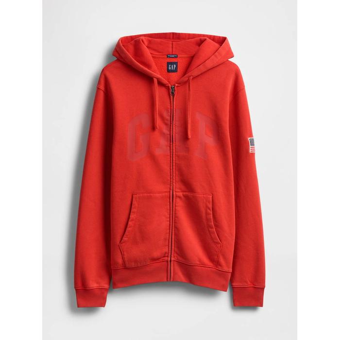 VintageSoft Gap Logo Fermuarlı Sweatshirt цвет: Красный