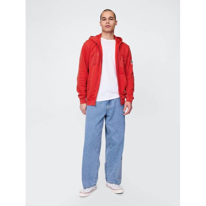 VintageSoft Gap Logo Fermuarlı Sweatshirt цвет: Красный