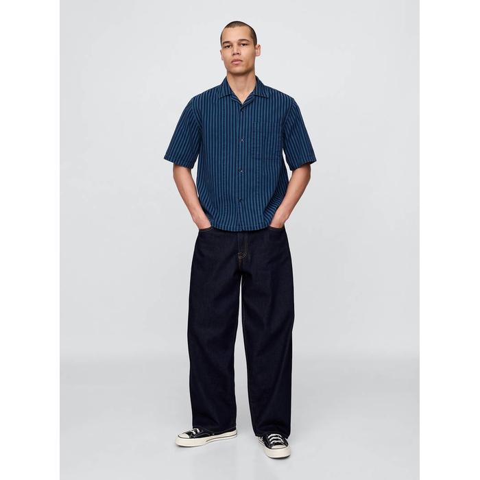 Denim Çizgili Gömlek цвет: Синий