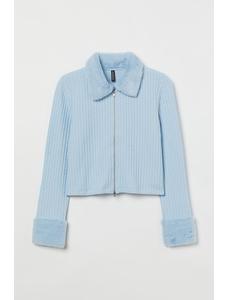 Кардиган с воротником из искусственного меха H&amp;M+