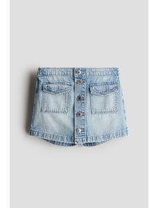 Юбка из хлопчатобумажной джинсовой ткани skort