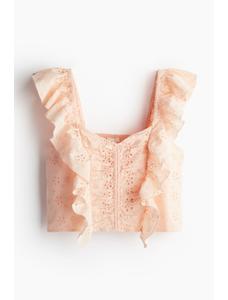 Укороченная блузка broderie anglaise