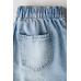 Юбка из хлопчатобумажной джинсовой ткани skort